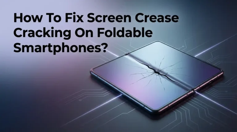 How To Fix Screen Crease Cracking On Foldable Smartphones?