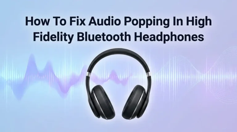 How To Fix Audio Popping In High Fidelity Bluetooth Headphones?