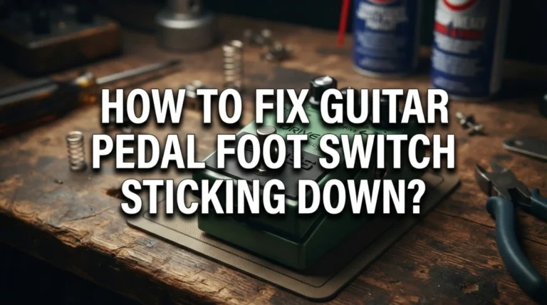 How To Fix Guitar Pedal Foot Switch Sticking Down?