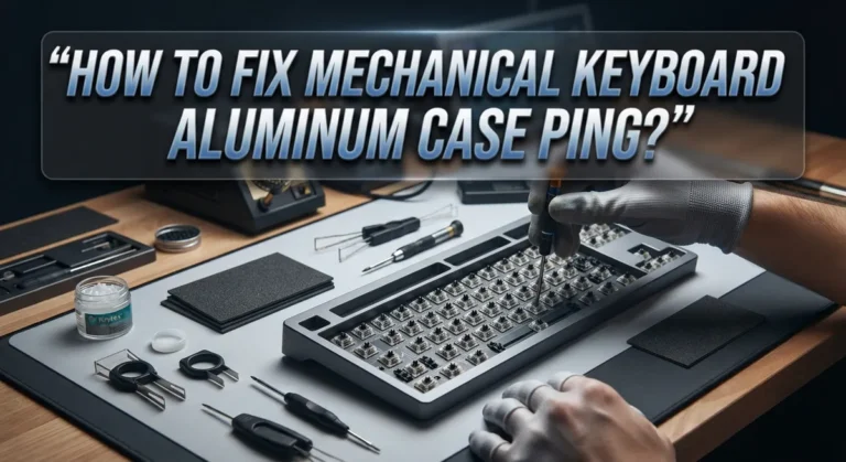 How To Fix Mechanical Keyboard Aluminum Case Ping?