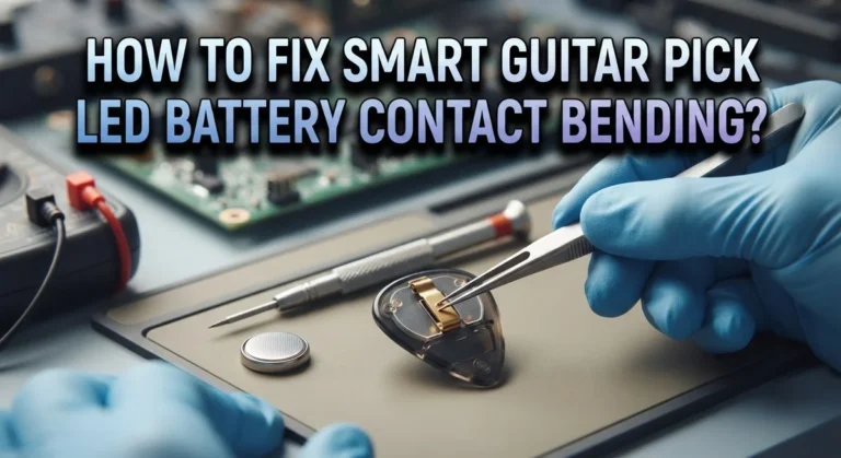 How To Fix Smart Guitar Pick LED Battery Contact Bending?
