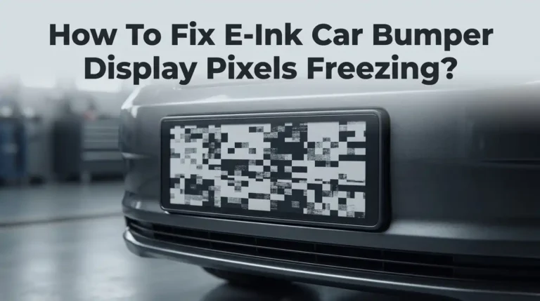 How To Fix E-Ink Car Bumper Display Pixels Freezing?