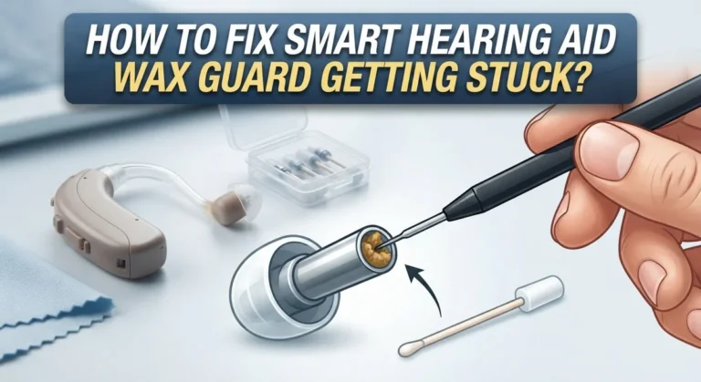 How To Fix Smart Hearing Aid Wax Guard Getting Stuck?
