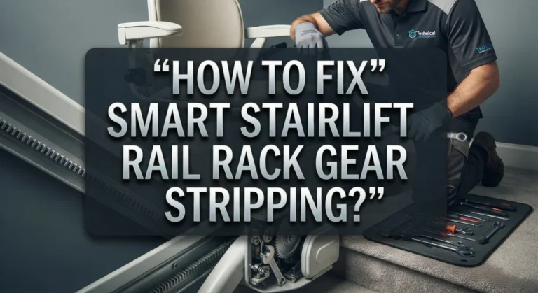 How To Fix Smart Stairlift Rail Rack Gear Stripping?